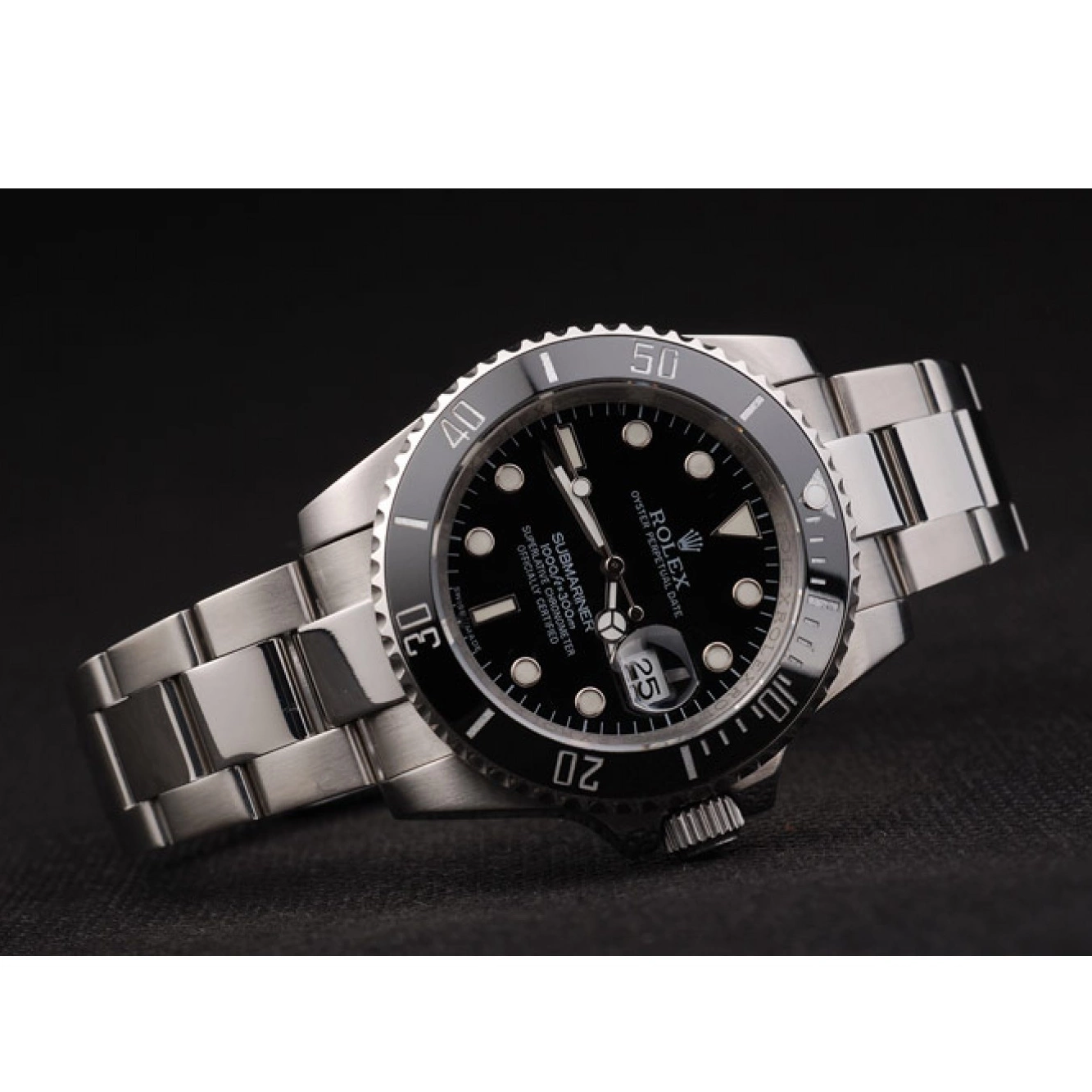 MiroTime 0816 Rolex Submariner Black Ceramic Bezel Black Dial 98235